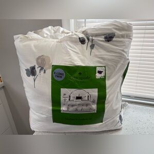 Kate Spade White and Gray Comforter Set- Willow Court pattern